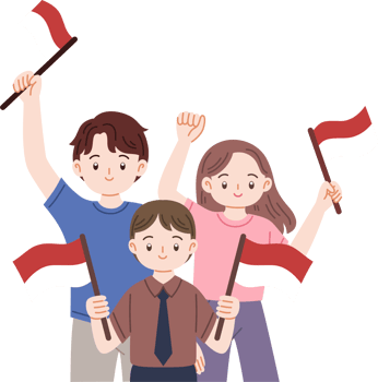 group of people celebrating indonesian independence day png