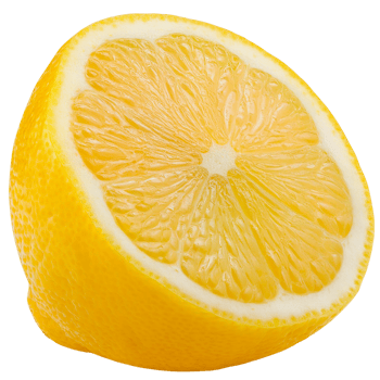 A lemon slice isolate on transparent background. png