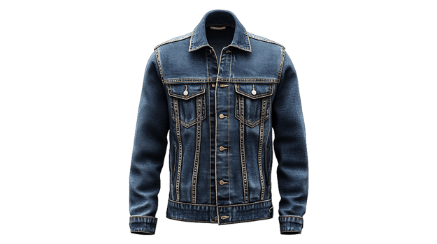 a denim jacket on a transparent background png