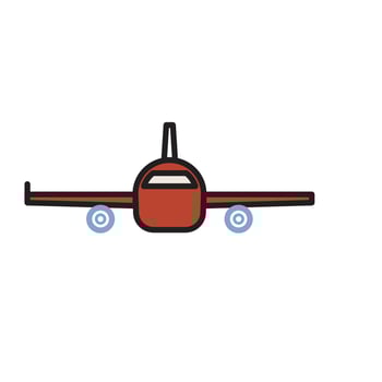 Modern Aircraft Icon vector