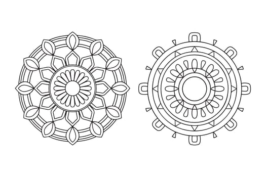 Luxury Mandala Background Ideal for Tattoos and Arabic Art vector