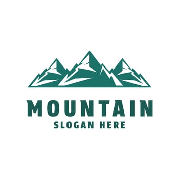 mountain landscape adventure logo design concept idea vector