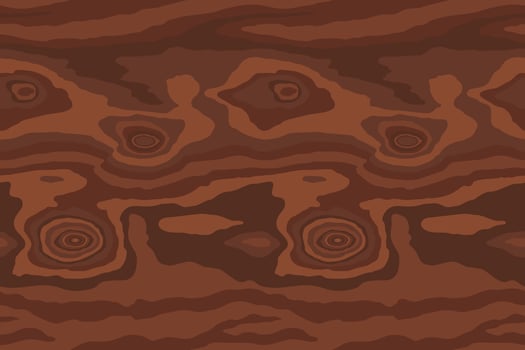 Brown red wooden surface with fibre and grain. Natural wood texture, seamless background vector