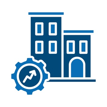 Productivity Plaza icon line illustration vector