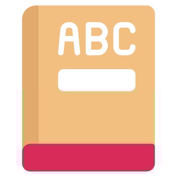 Textbook icon for web, app, infographic, etc vector