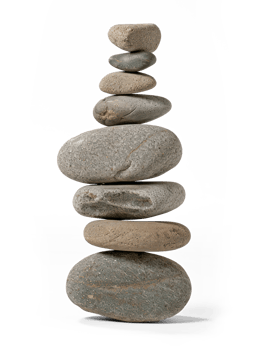 a stack of rocks on a white background png