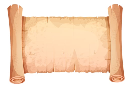 Parchment page, old scroll grunge structure. Aged paper background, scrapbook blank. Vintage antique texture. Soft beige enpty cover. vector