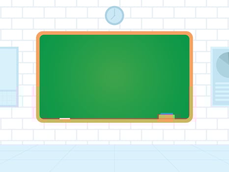 blackboard in the classroom vector