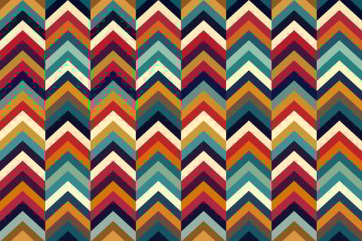 Chevron geometric seamless pattern. Zig zag fabric print. Chevron abstract repeating pattern. Scrapbook striped geometry. Carpet ornament. vector