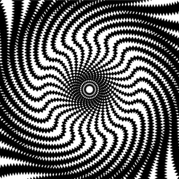 Psychedelic hypnotic spiral pattern hypnosis swirl vector