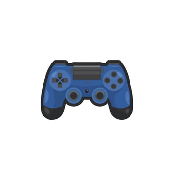 game stick controller in outline flat design. vector