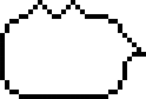 8bit retro game animal pet cat pixel text box memo speech bubble balloon, icon sticker keyword planner banner png