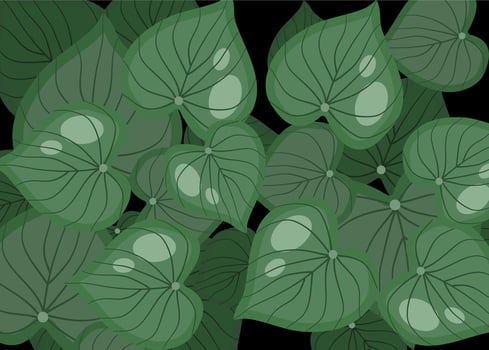 Background leaf biomorphism vector