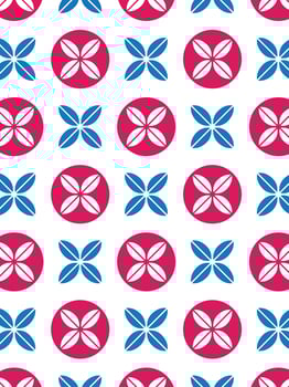 abstract modern geometric circle seamless pattern Colorful vector