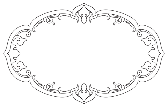 Thai pattern frame. Vintage pattern for graphic elements. png