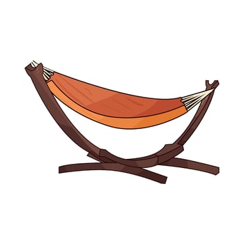 picnic hammock illustration vector