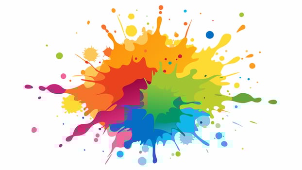 Fashionable Watercolor splash on white background vector