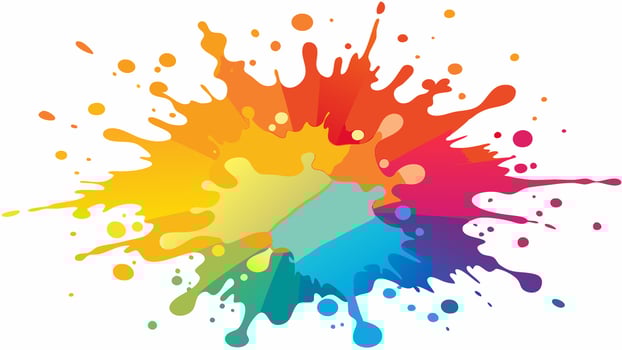 Chic Watercolor splash on white background vector