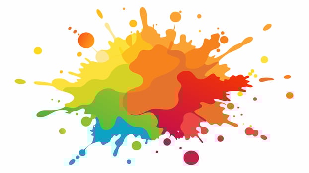 Fine Watercolor splash on white background vector