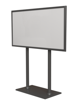 3d Metallic display stand for Advertising mockup rendering png