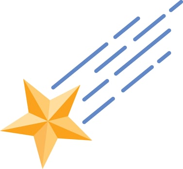 Meteor Shower Icon vector