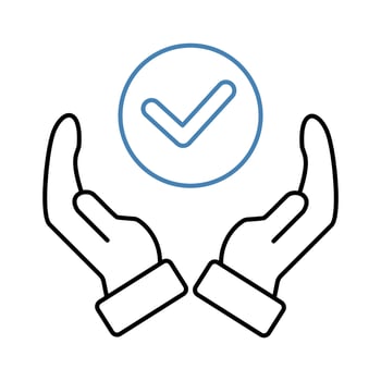 support concept line icon. Simple element illustration. support concept outline symbol design. vector
