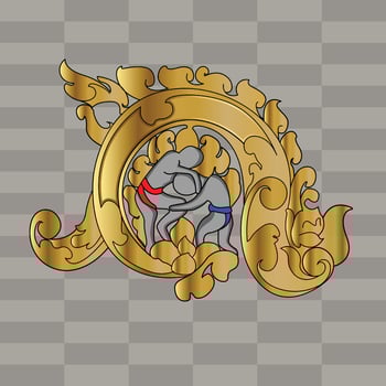 Kun Khmer Martial arts vector