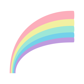 flat half rainbow png