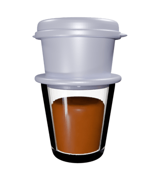 vietnam drip 3D icon coffee png