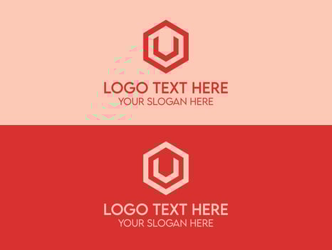 U LETTER LOGO vector