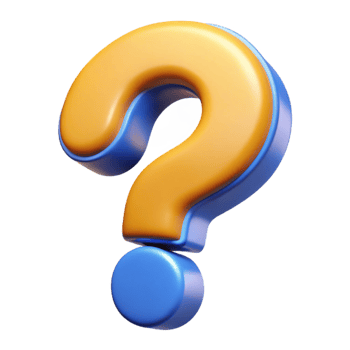 Distinctive 3D Question Mark Icon with Fine Rendering and Transparent Background, Tailored for High End Digital Design Projects png