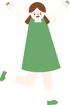 A girl is jumping png