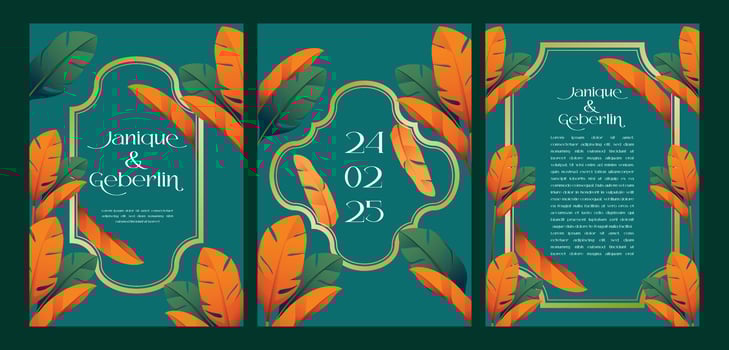 Illustration of floral vintage frame, leaves, frame, pattern for background, backdrop. Modern seamless pattern. Fashionable template for design or wedding invitation vector