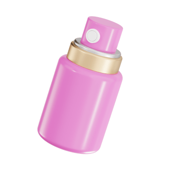 perfume bottle 3d icon, cosmetic 3d set, transparent background png