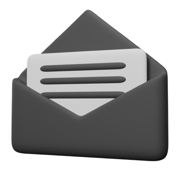 envelope 3D render icon png