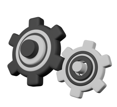 setting 3D render icon png