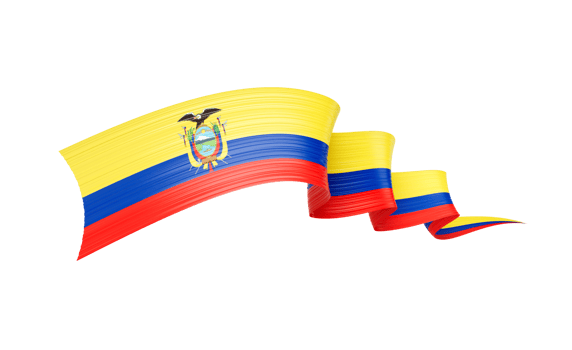 3d Flag Of Ecuador 3d Shiny Waving Ribbon Flag Of Ecuador 3d Illustration png