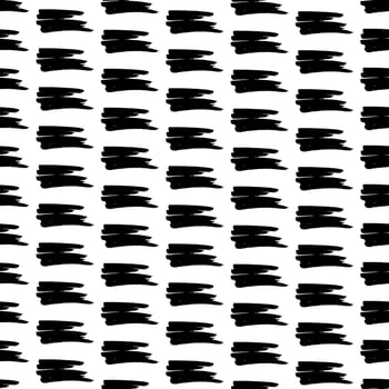 Seamless pattern with black marker scribbles vector