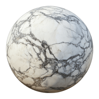 Marble Sphere with Natural Striped Pattern AI-GeneratIive png