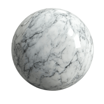 Large Round White Marble Sphere with Speckled Pattern AI-GeneratIive png