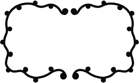 Black color title frame png