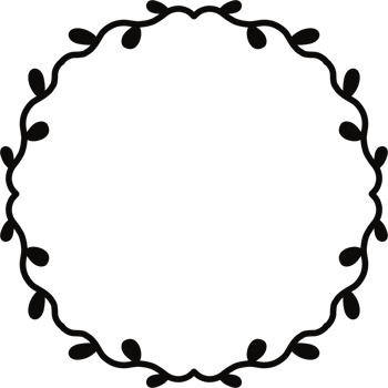 Black circle frame for logo png