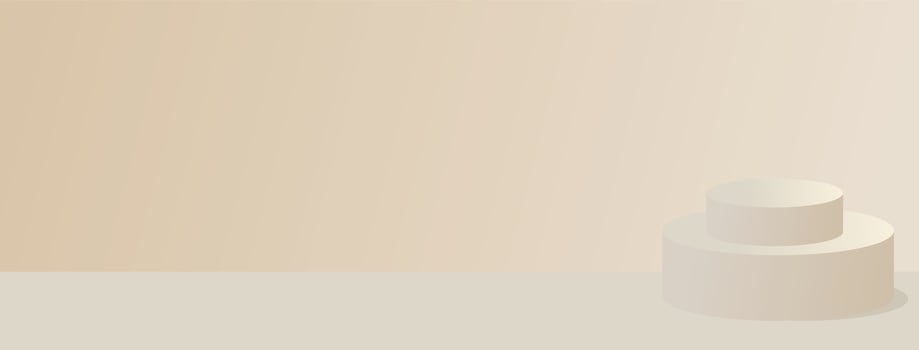 Stand minimalist soft color neutrals compotition vector