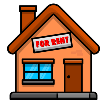 House for rent Cartoon illustration png