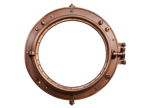 Boat Ship Porthole isolated on transparent background png