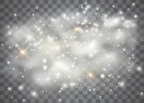 Twinkling stars and sparkling dust effect vector