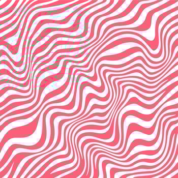 Pink strawberry caramel seamless wavy background vector