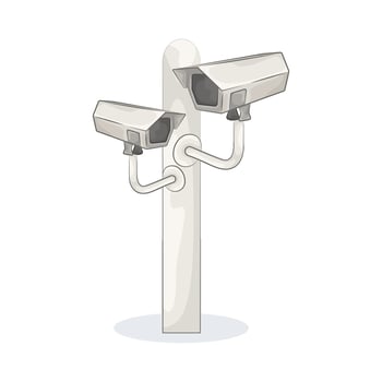 Cameras Record Traffic Activities vector