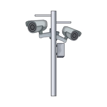 cctv street camera vector