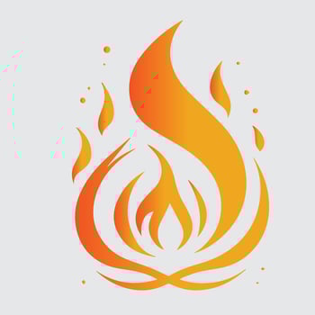 fire abstract Red flames clipart design image vector